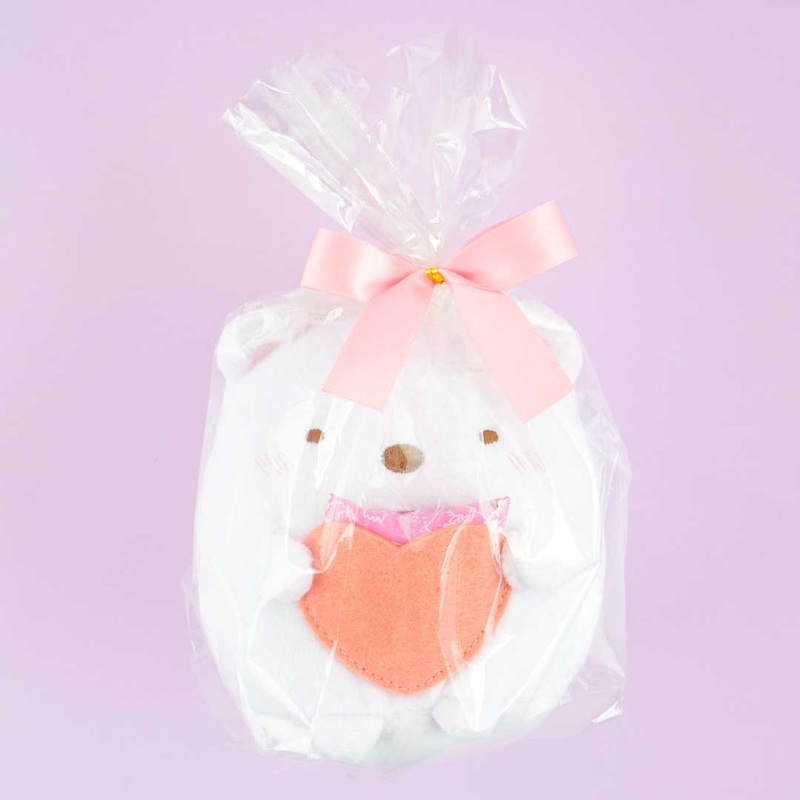 Sumikko Gurashi Heart Hug Plushie With Chocolate - Shirokuma / Medium