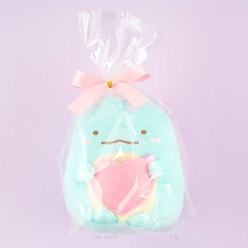 Sumikko Gurashi Heart Hug Plushie With Chocolate - Tokage / Medium