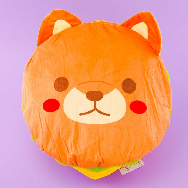 Mameshiba San Kyodai Burger Cushion - Mametaro