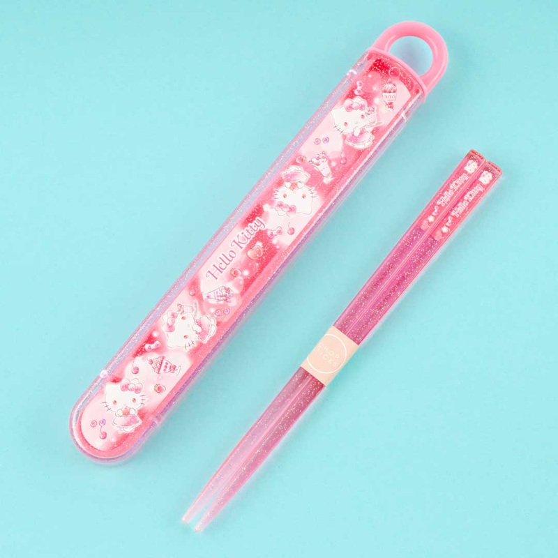 Hello Kitty Cherry Sparkle Chopsticks With Case