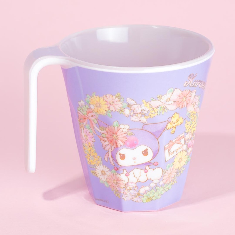 Kuromi Flower Wreath Melamine Mug