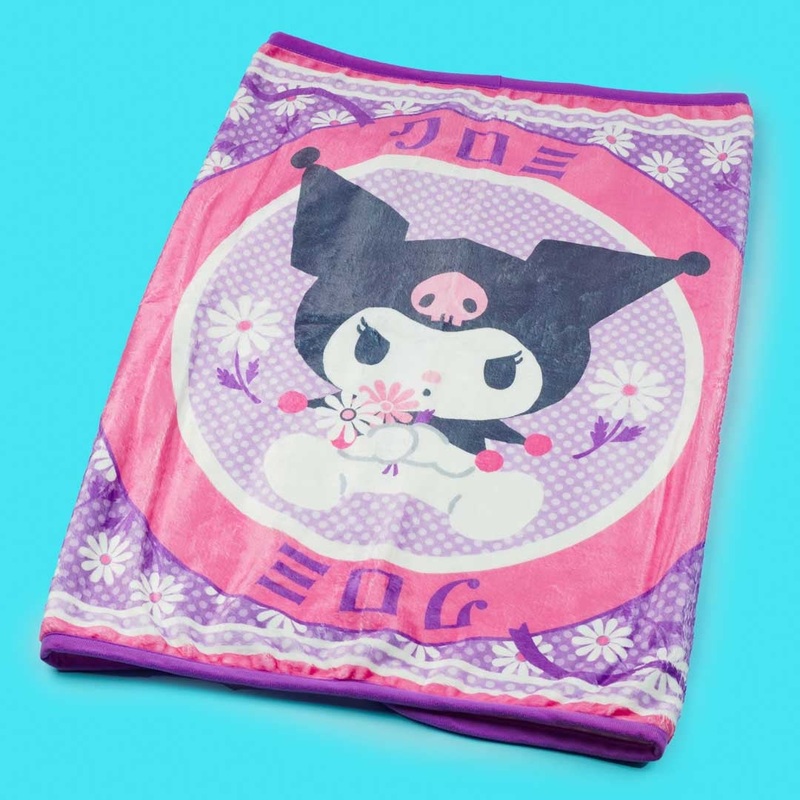 Kuromi Flowery Fluffy Blanket