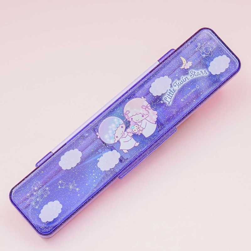 Little Twin Stars Glittery Sky Utensil Set