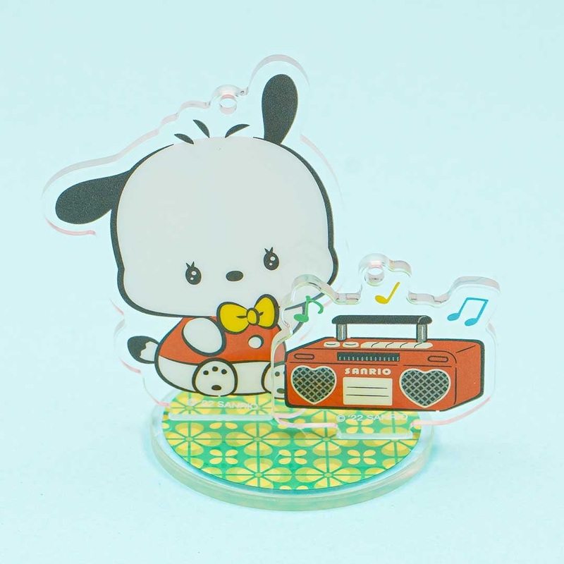 Pochacco Radio Love Acrylic Stand & Charm