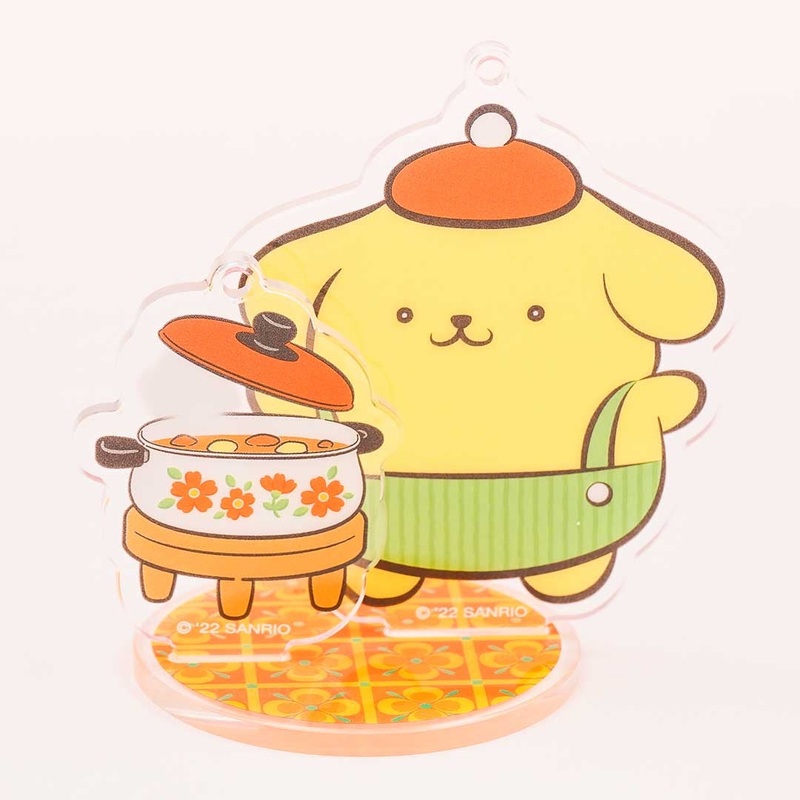 Pompompurin Cooking Time Acrylic Stand & Charm