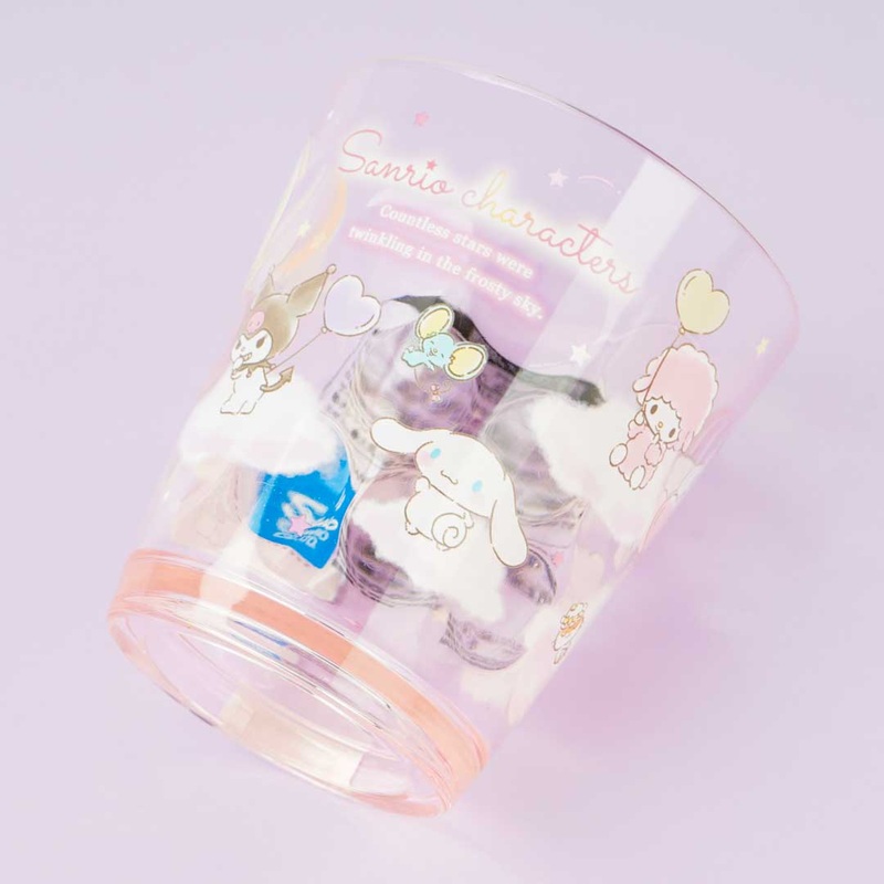 Sanrio Characters Balloon Fun Clear Pink Acrylic Cup