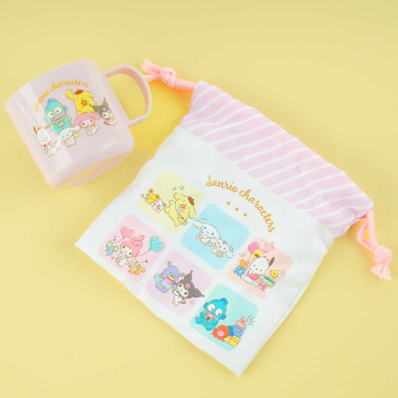 Sanrio Characters Cup & Drawstring Pouch Set