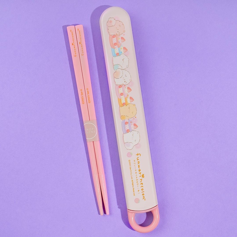 Funwari Necolon Macaron Love Chopsticks With Slide Case