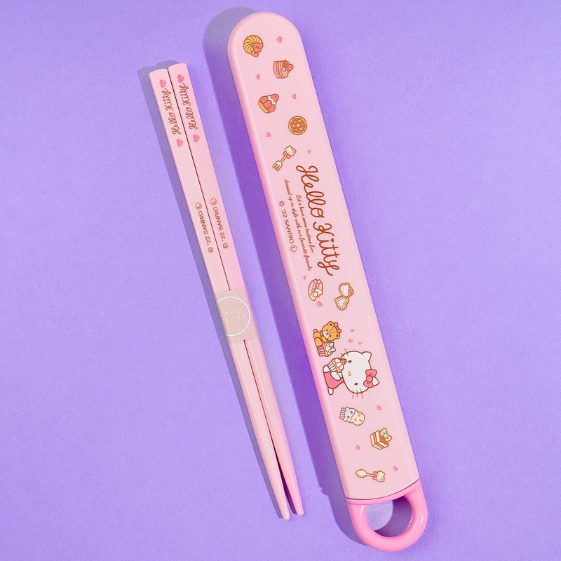 Hello Kitty Sweets Chopsticks With Slide Case
