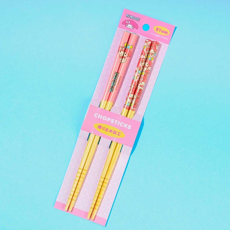 My Melody Overload Bamboo Chopsticks Set - 2 pairs