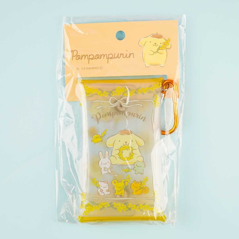 Pompompurin Flower Season Clear Pouch