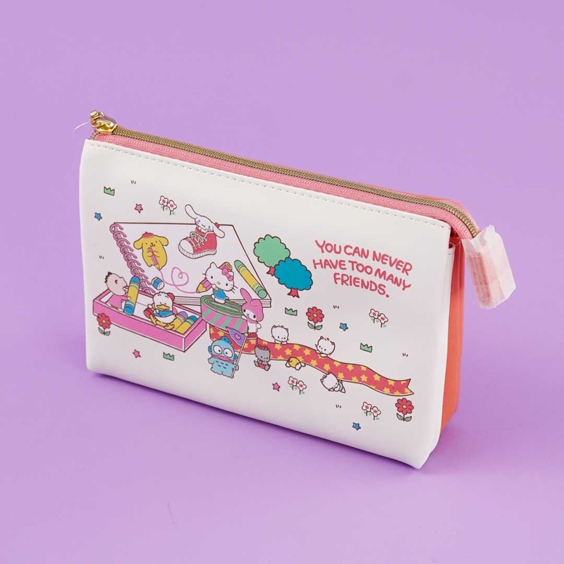 Sanrio Characters Art Park Tri-Pocket Pouch
