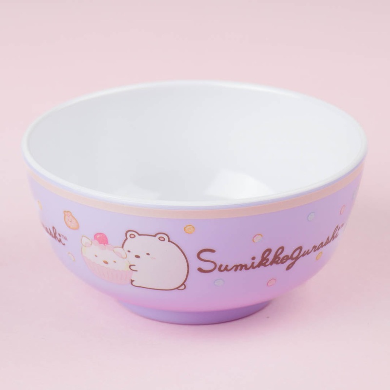 Sumikko Gurashi Cupcake Love Melamine Bowl - Shirokuma