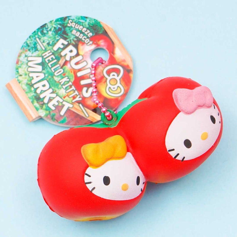 Hello Kitty & Mimi Twin Cherry Squishy Charm