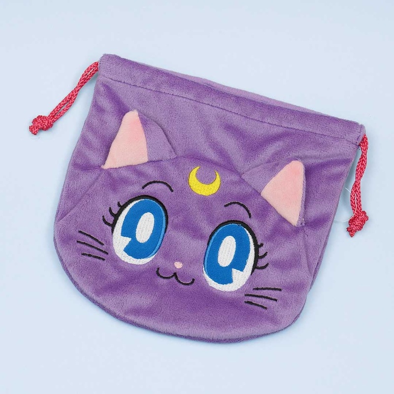 Sailor Moon Face Drawstring Pouch - Luna