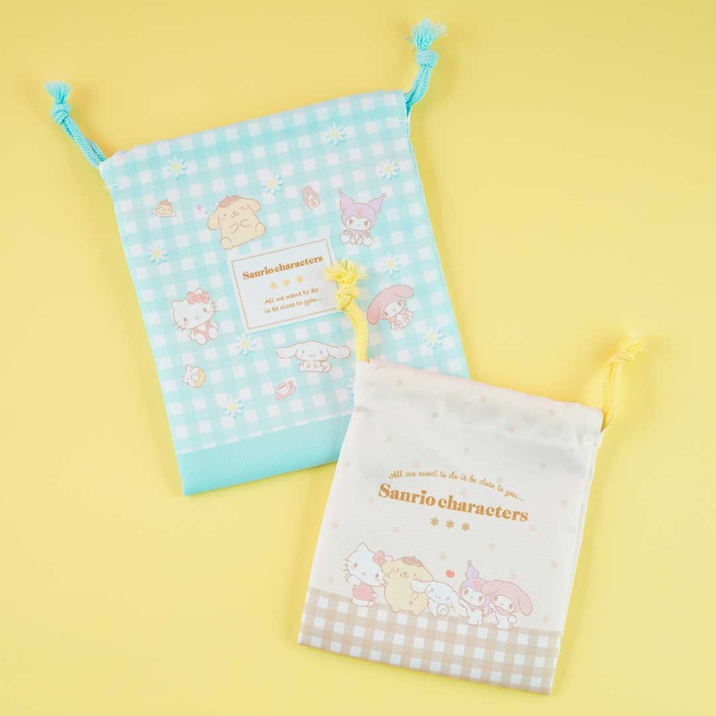 Sanrio Characters Drawstring Pouch Set