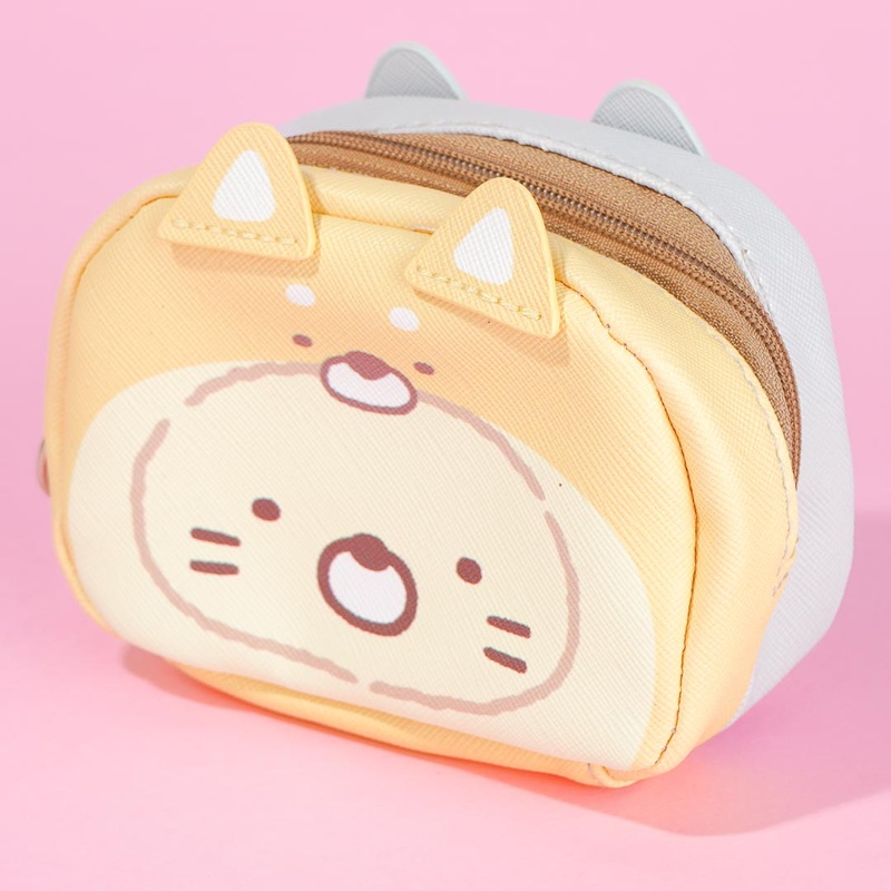 Sumikko Gurashi Shiba Face Double-Sided Pouch - Neko & Tokage