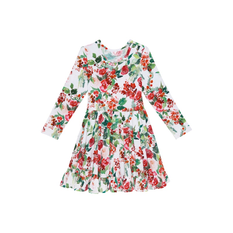 Beatrix - Long Sleeve Ruffled Twirl Dress