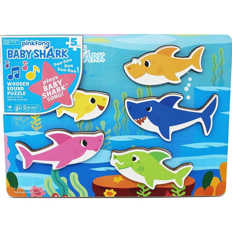 Pinkfong Baby Shark Chunky Wood Sound Puzzle