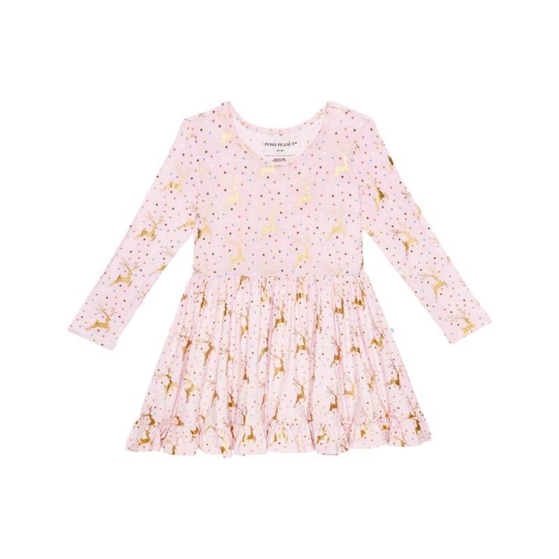 Ryleigh - Long Sleeve Ruffled Twirl Dress