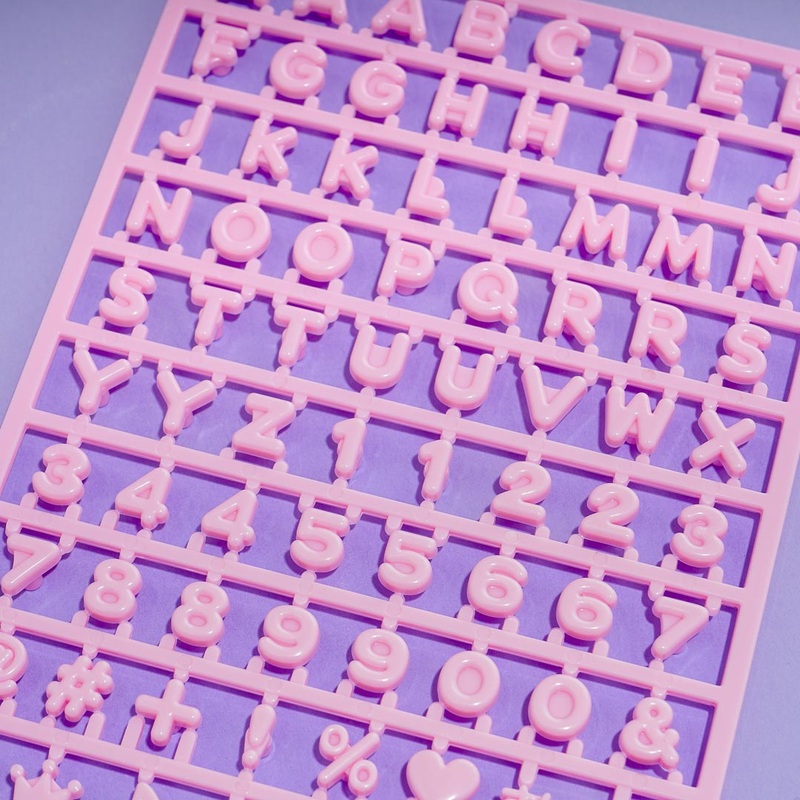 Sanrio Custom Alphabet Charm Decors - Pink
