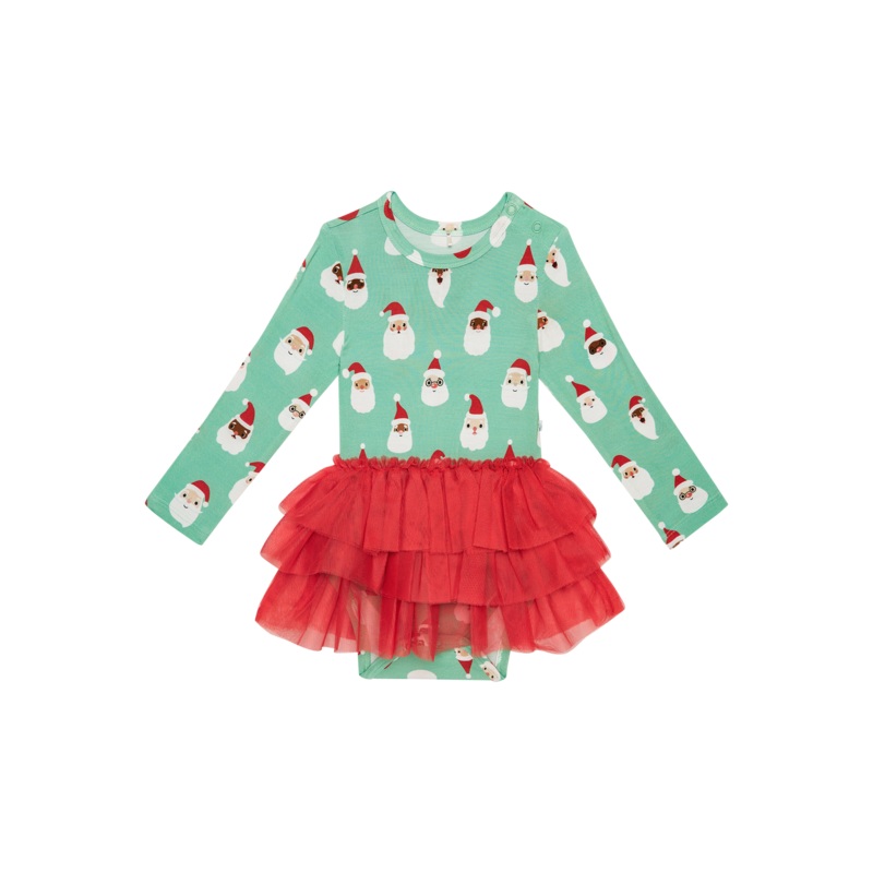 Santa Medley - Long Sleeve Tulle Skirt Bodysuit