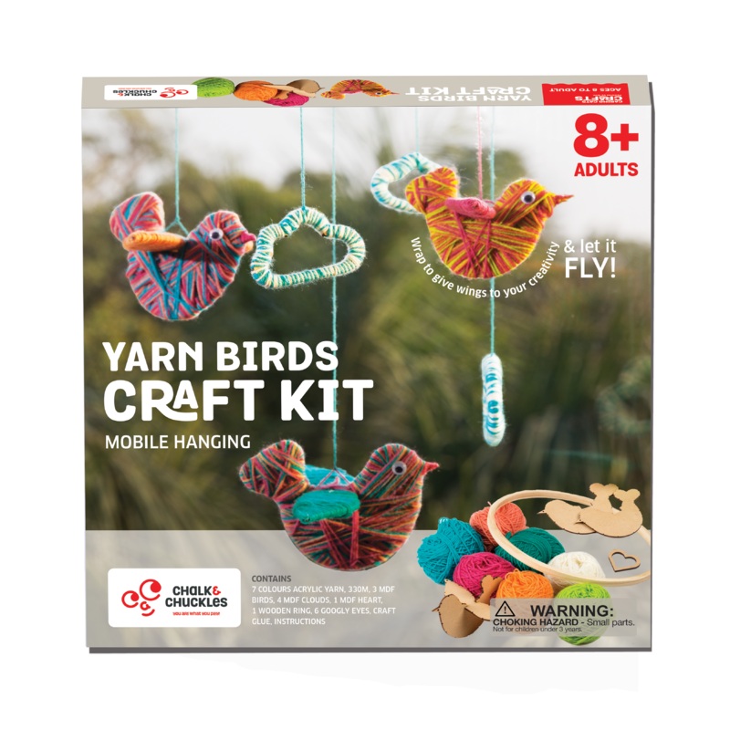 Chalk & Chuckles Yarn Birds Craft Kit