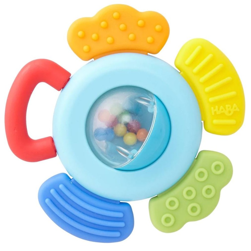 Blossom Plastic Baby Clutch Rattle & Teething Toy