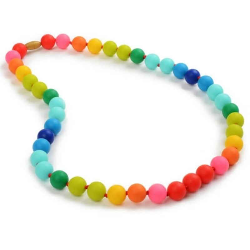 Christopher Necklace Teething Necklace for Mom - Rainbow