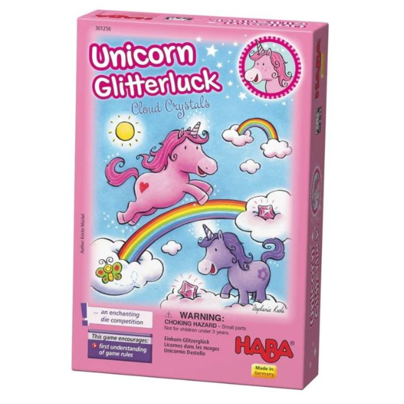 Unicorn Glitterluck Cloud Crystal Board Game
