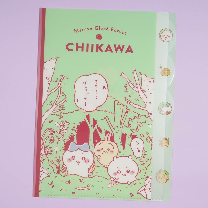 Chiikawa Marron Glace Forest Clear File Folder