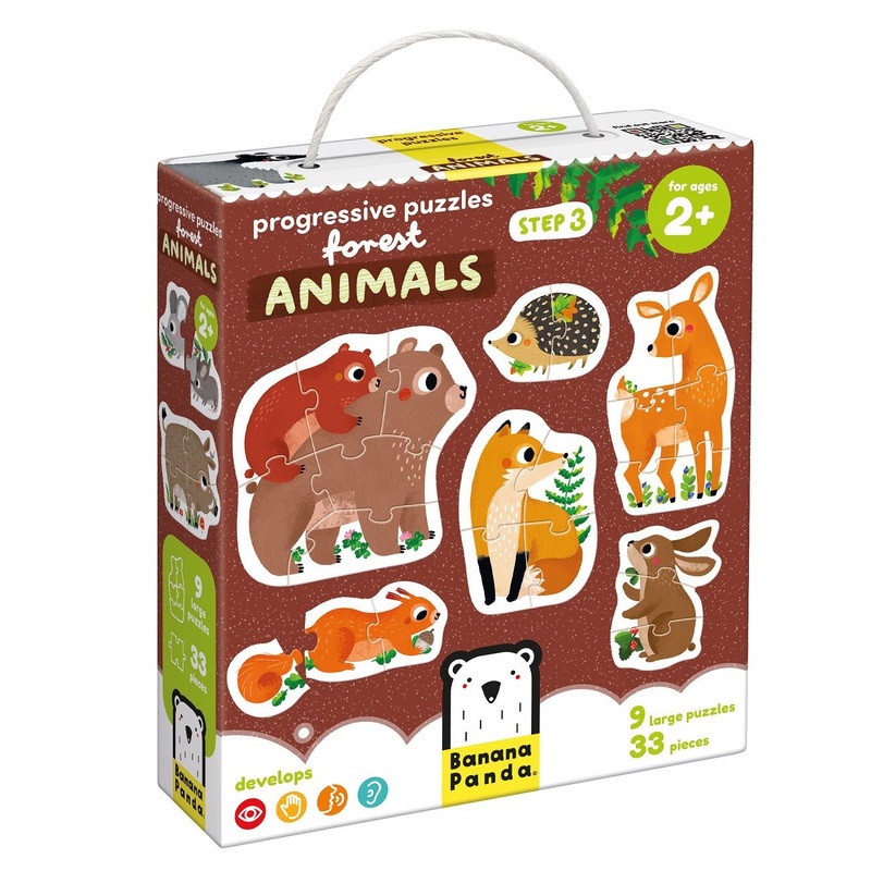 Progressive Puzzles Forest Animals 2+