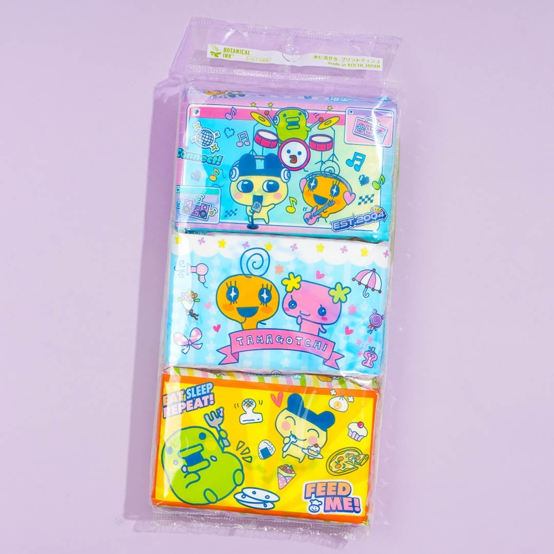 Tamagotchi Flushable Printed Tissue Packs
