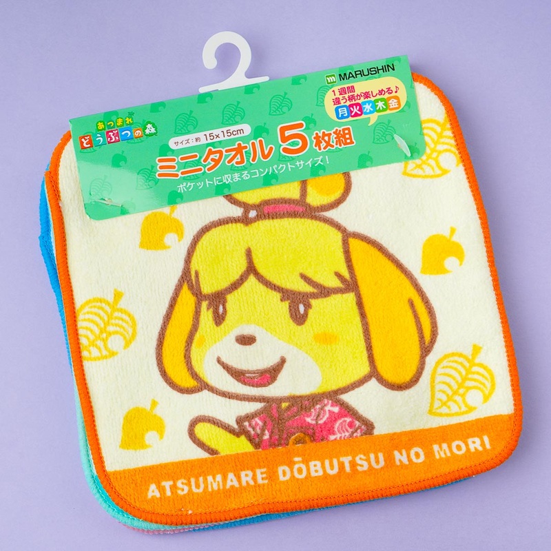 Animal Crossing Always Together Mini Towel Set - 5 pcs