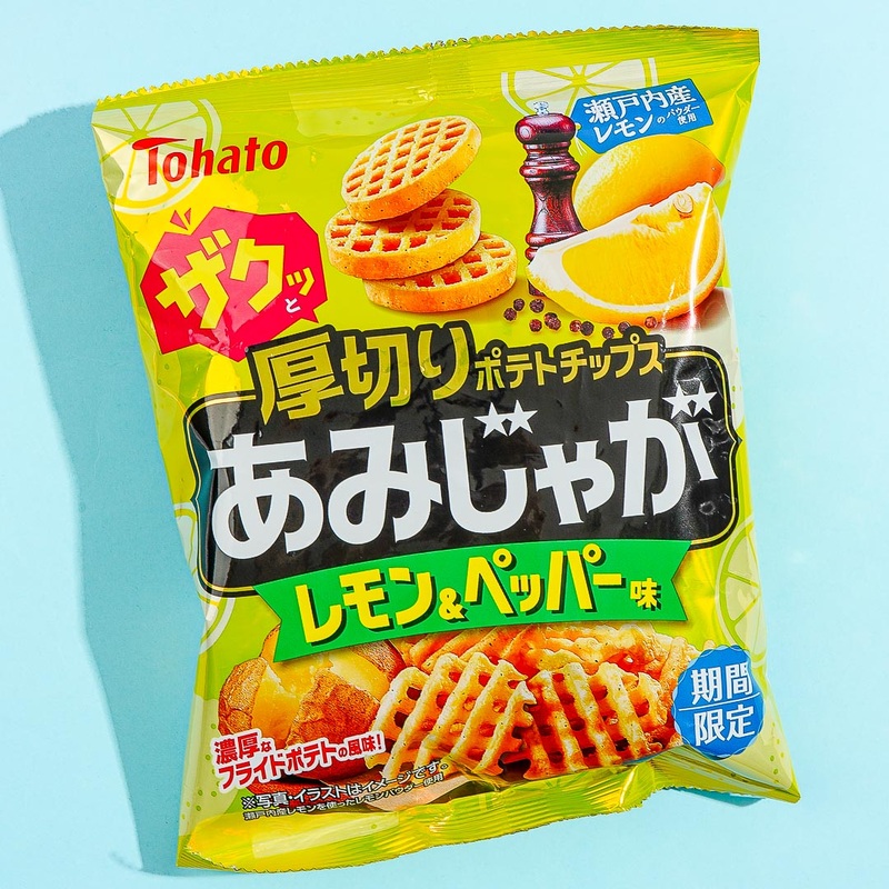 Tohato Amijaga Potato Chips -  Lemon & Pepper