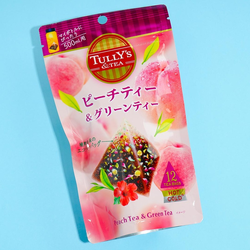 Tully's Peach & Green Tea Pouch - 12 pcs