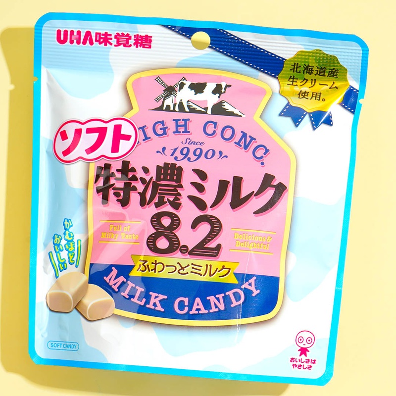 UHA Tokuno Milk 8.2 High Concentrated Soft Milk Candy