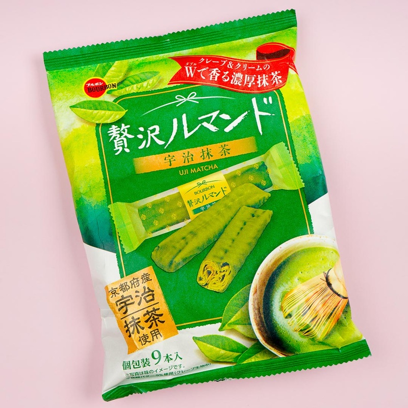 Bourbon Luxurious Lumonde Crepe Cookies - Kyoto Uji Matcha