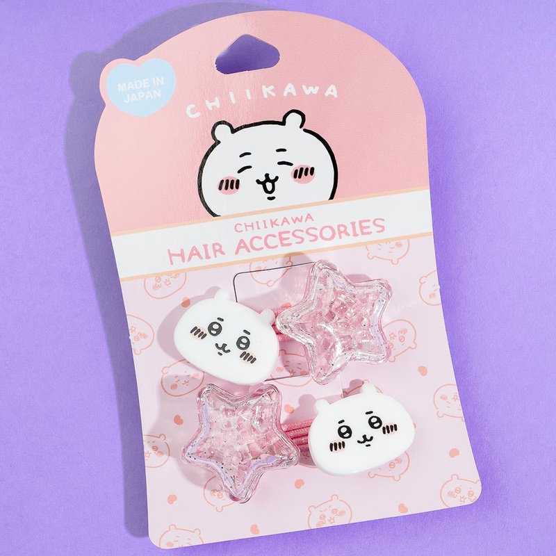 Chiikawa Glittery Star Hair Tie Set - 2 pcs