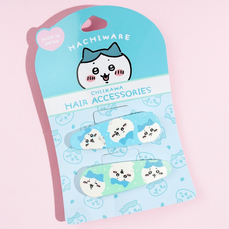 Chiikawa Happy Hachiware Hair Clip Set - 2 pcs