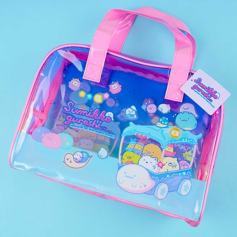 Sumikko Gurashi Night Park Clear Vinyl Boston Bag