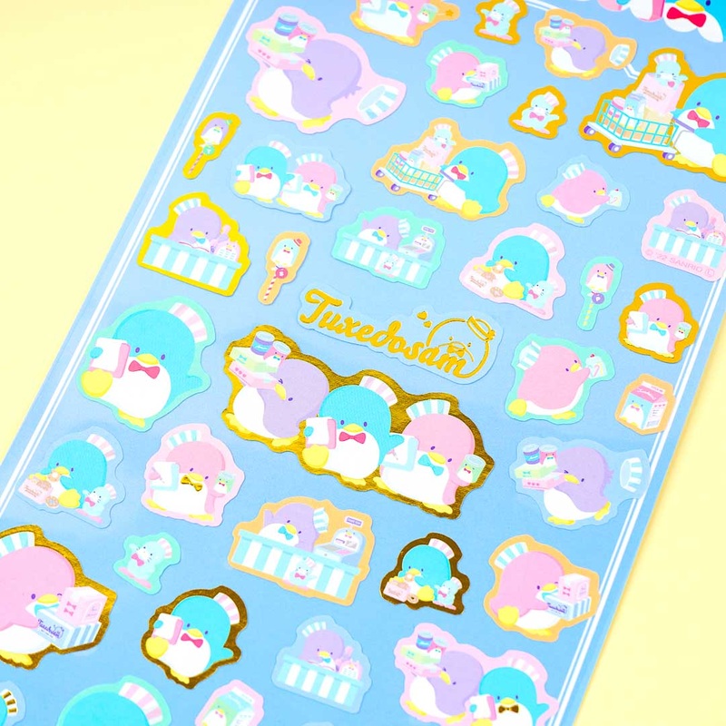 Tuxedosam Golden Fancy Shop Mini Stickers
