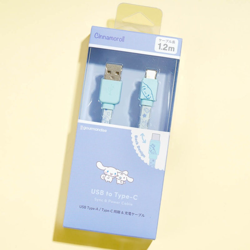 Cinnamoroll & Milk USB To Type-C Flat Cable