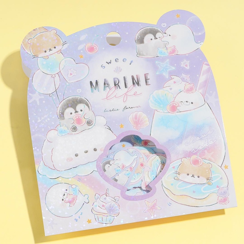 Sweet Marine Cafe Sticker Flakes