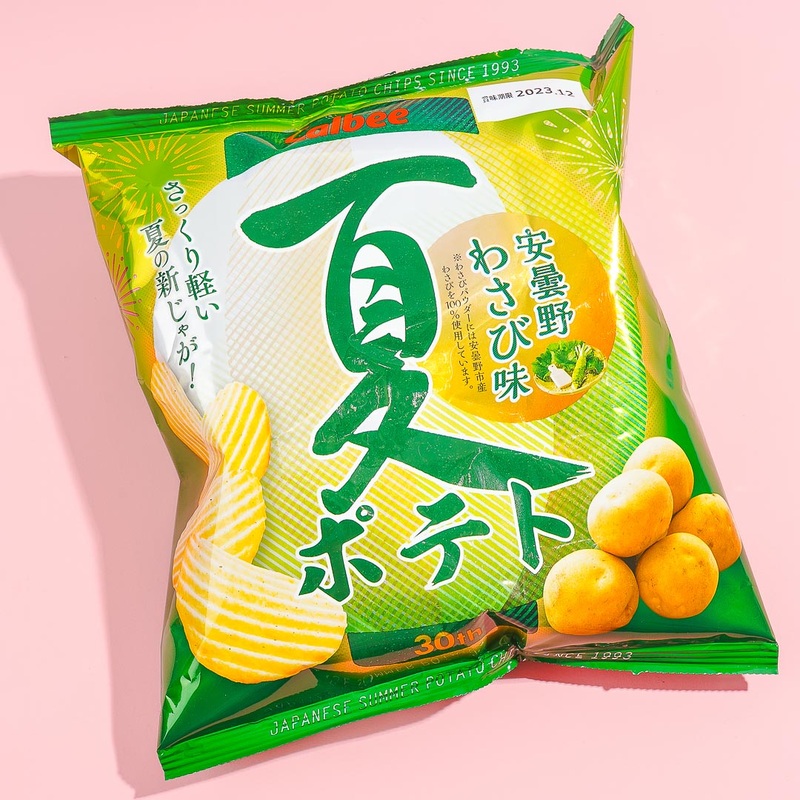 Calbee Summer Potato Chips - Azumino Wasabi