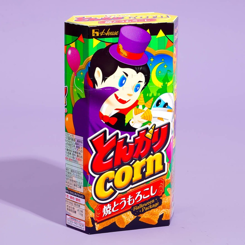Tongari Corn Snacks Halloween Box - Spicy Roasted Corn