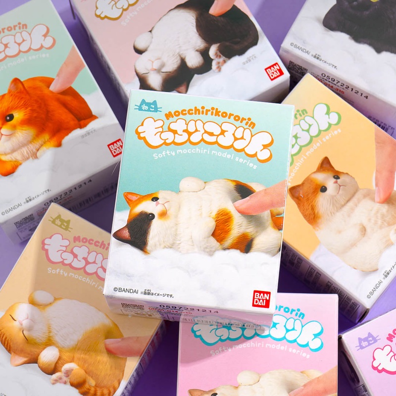 Bandai Mocchirikororin Cat Figure