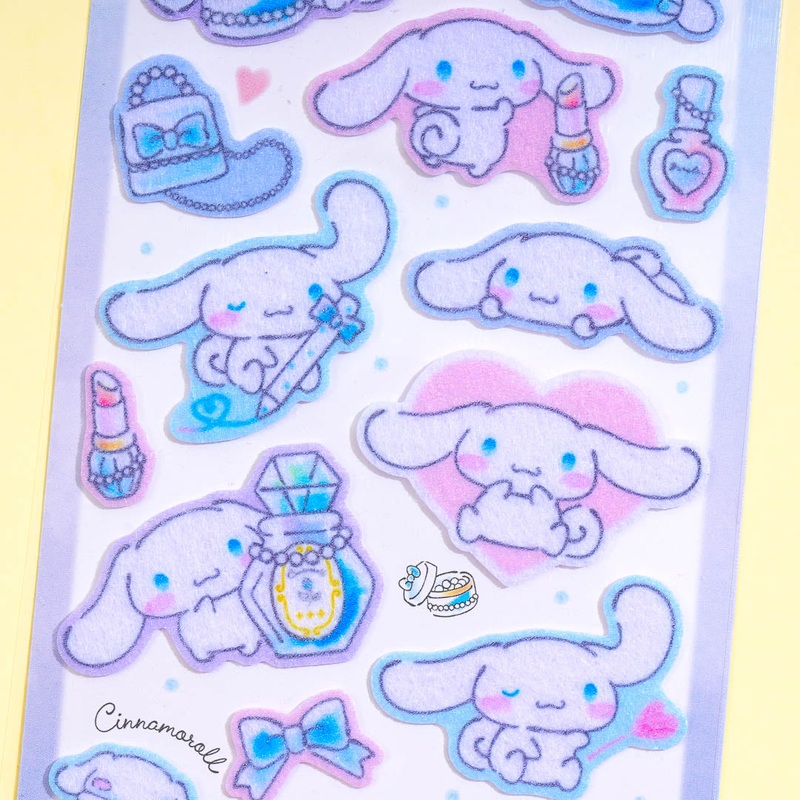 Cinnamoroll Beauty Time Felt Stickers