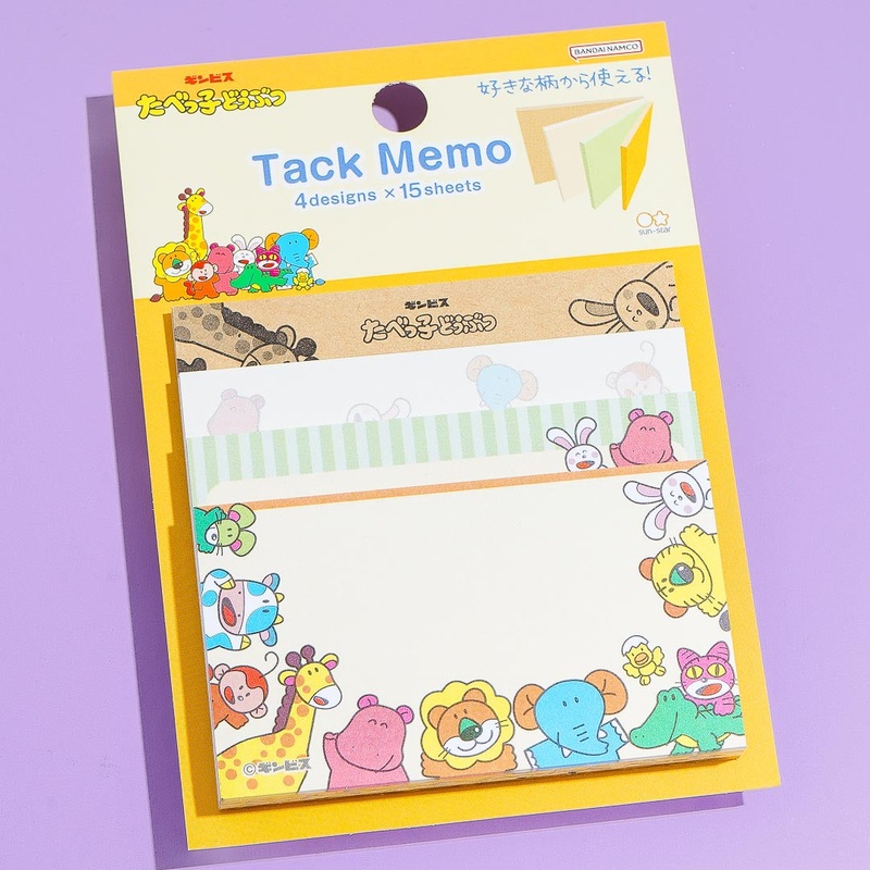 Tabekko Animal Tack Memo Sticky Notes Set