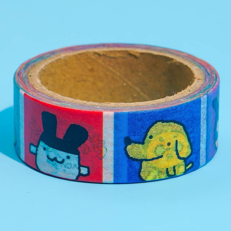 Tamagotchi Colorful Characters Masking Tape